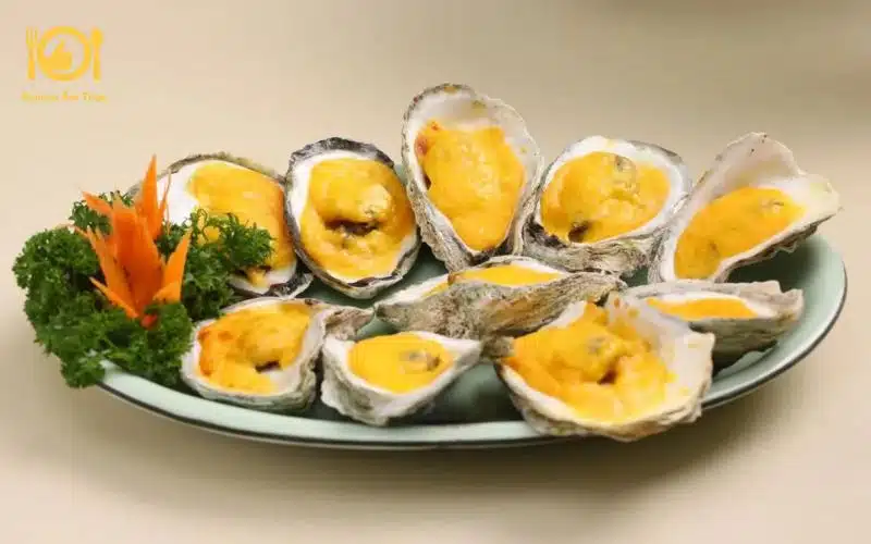 Bí quyết làm hàu nướng phô mai trứng muối chuẩn vị nhà hàng 8 hàu nướng phô mai trứng muối