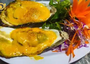 hàu nướng phô mai trứng muối