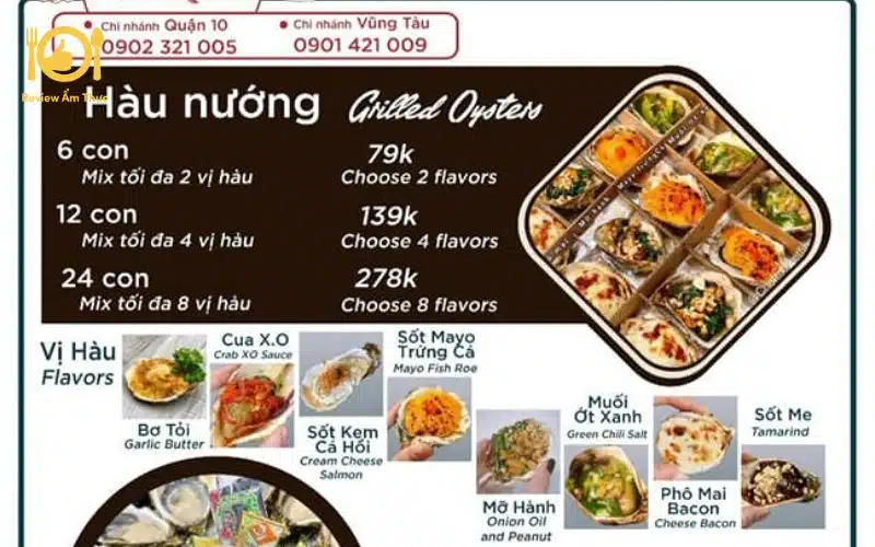 Review quán Hàu Nướng Rocky Bay - Chuẩn vị Nhật ngay tại Quận 10 8 hàu nướng rocky bay