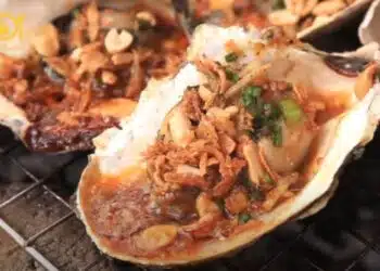 hàu nướng sa tế