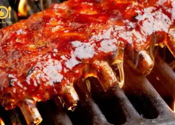 sườn bò nướng mật ong