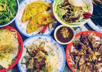 bún thịt nướng hồng nguyệt