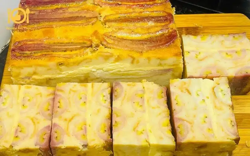 Hướng dẫn cách chế biến bánh chuối nướng phô mai cực béo tại nhà 7 banh chuoi nuong pho mai 2