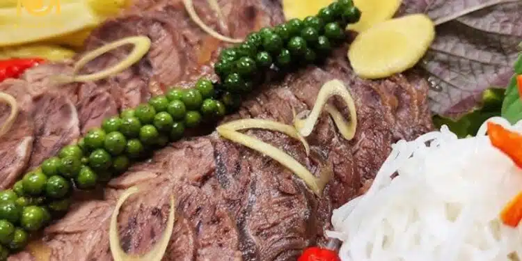 bắp bò nướng nước mắm