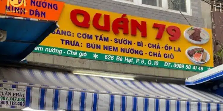 Review quán bún thịt nướng 79 có gì nổi bật và hấp dẫn?