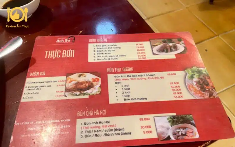 Review bún thịt nướng Anh Ba ngon ngất ngây, say lòng thực khách 8 Bún thịt nướng Anh Ba