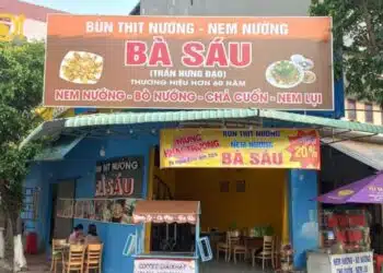 Review bún thịt nướng bà Sáu - Thiên đường ẩm thực tại Quy Nhơn
