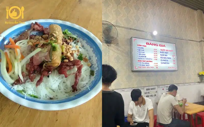 Review quán bún thịt nướng Cây Xoài siêu ngon tại Gò Vấp 10 bún thịt nướng cây xoài