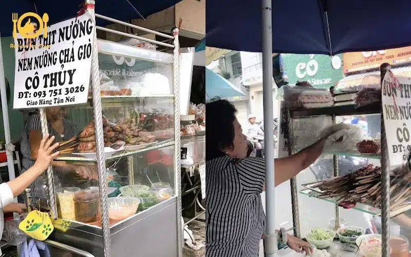 Top 4 quán bún thịt nướng chợ Bàn Cờ ngon miễn bàn, giá hạt dẻ 8 bún thịt nướng chợ bàn cờ