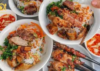 Review TOP 3 quán bún thịt nướng Cô Giang ngon, rẻ bạn nên thử