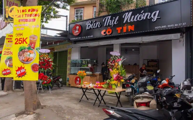 Review quán bún thịt nướng Cô Tín, quán “hot” tại Gò Vấp 8 bún thịt nướng cô tín