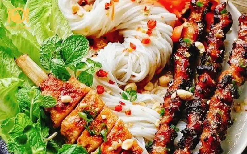 Review quán bún thịt nướng Dì Cẩm - Hương vị ẩm thực tại Hà Nội 10 bún thịt nướng dì cẩm