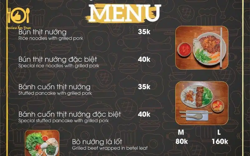 Review quán bún thịt nướng Hùng 7 phong cách Đà Nẵng siêu độc lạ 9 bún thịt nướng hùng 7