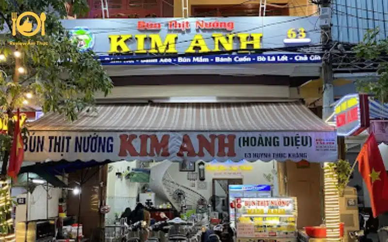 Review chi tiết quán bún thịt nướng Kim Anh nổi tiếng ở Đà Nẵng 7 bún thịt nướng kim anh