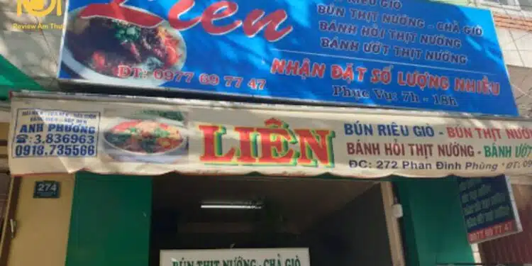 bún thịt nướng liên