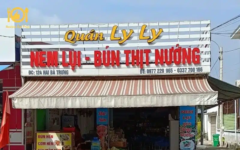 Review quán bún thịt nướng Ly Ly nổi tiếng số 1 tại Quảng Bình 7 bún thịt nướng ly ly