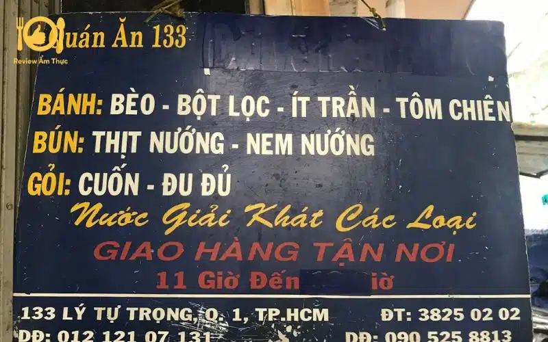 Review chi tiết quán Bún thịt nướng Lý Tự Trọng nổi tiếng Sài Gòn 9 bún thịt nướng lý tự trọng