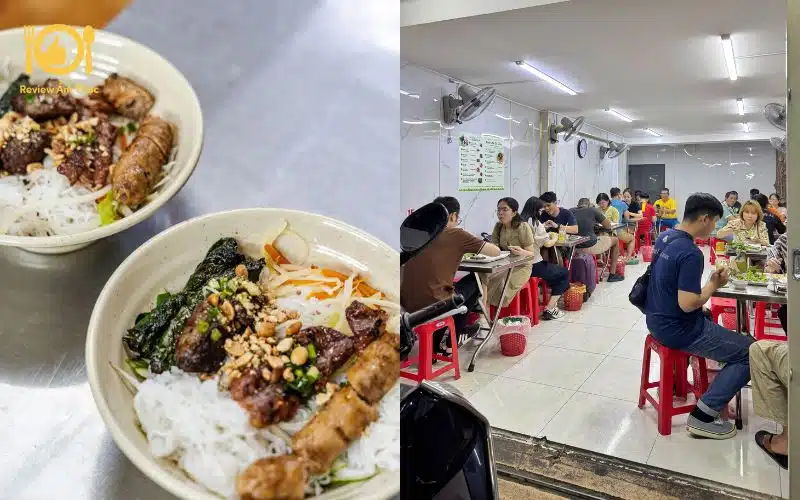 TOP 2 quán bún thịt nướng Michelin siêu đẳng cấp, chuẩn 5 sao 9 bún thịt nướng michelin