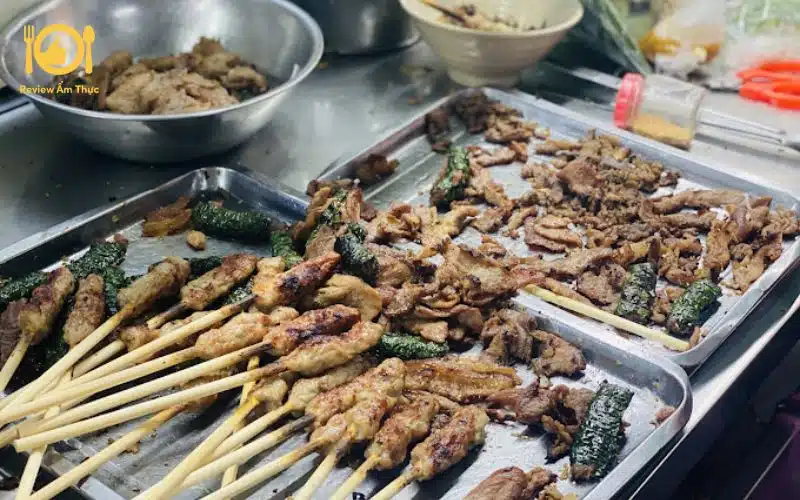 Review quán bún thịt nướng Phú Hồng nổi tiếng Yên Bái, Đà Nẵng 7 bún thịt nướng phú hồng