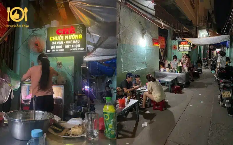 Review quán chè chuối nướng Ông Ích Khiêm nức tiếng tại Đà Nẵng 7 chè chuối nướng ông ích khiêm