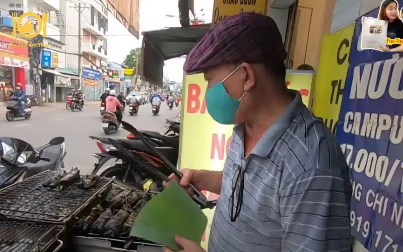 Review quán chuối nướng Campuchia mới lạ, độc nhất vô nhị 9 chuối nướng campuchia