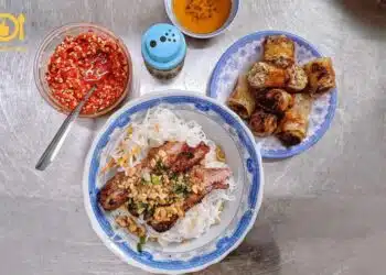 cách làm bún thịt nướng hà nội