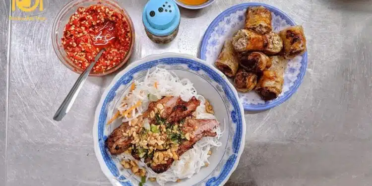 cách làm bún thịt nướng hà nội