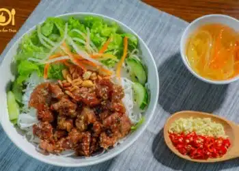 cách làm bún thịt nướng miền Nam