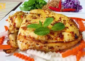 mực nang nướng sa tế