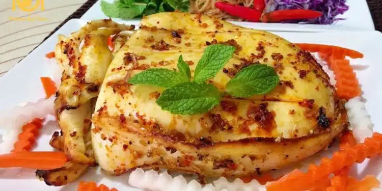 mực nang nướng sa tế