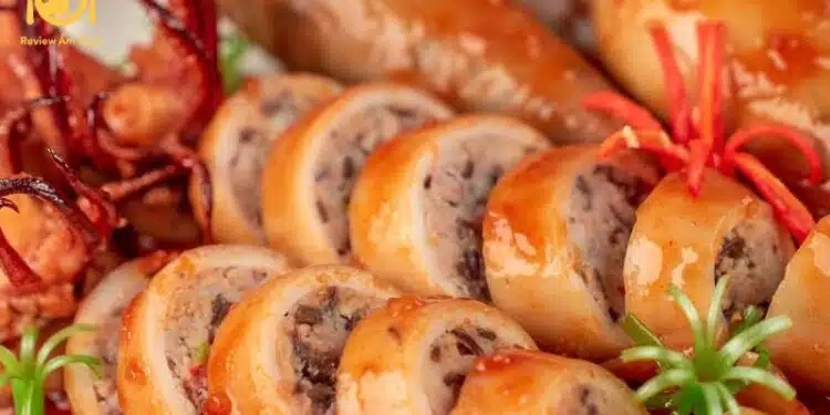 Cách làm mực nhồi thịt nướng sa tế thơm ngon ngay tại nhà 6 mực nhồi thịt nướng sa tế