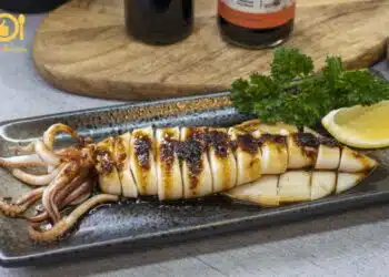 mực nướng giấy bạc