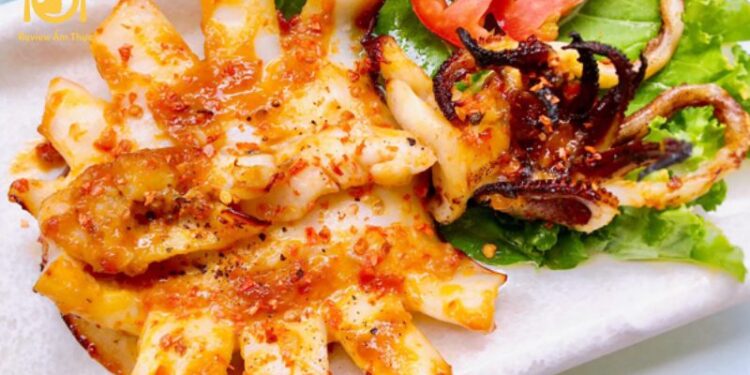 mực nướng sa tế