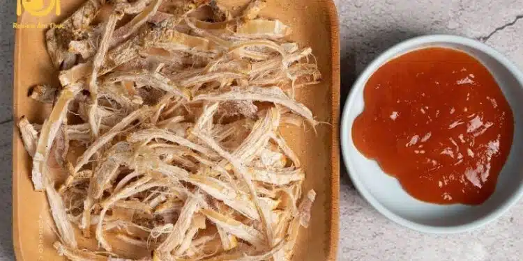 nướng khô mực bằng lò vi sóng