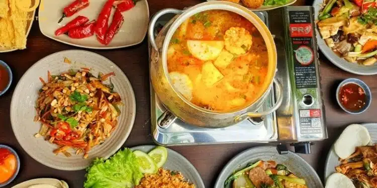 lẩu chay nhà nát