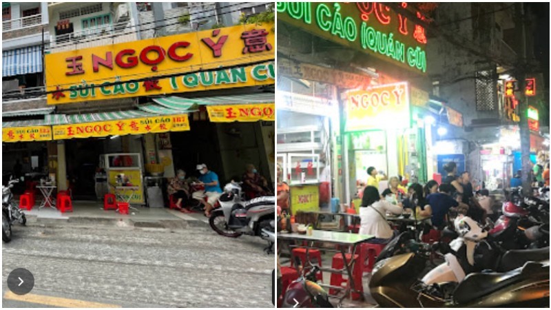 Top 10 Quán Sủi Cảo Sài Gòn Ngon Nức Tiếng Không Thể Bỏ Qua 5 Bát sủi cảo nước nóng hổi với các viên sủi tròn trịa và rau xanh tại Sủi cảo Ngọc Ý