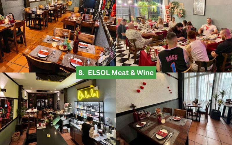 Khám Phá 15 Quán Bò Bít Tết Gần Đây Nổi Tiếng Ngon Tại Sài Gòn 11 Bàn ăn được bày trí tinh tế tại nhà hàng ELSOL Meat & Wine