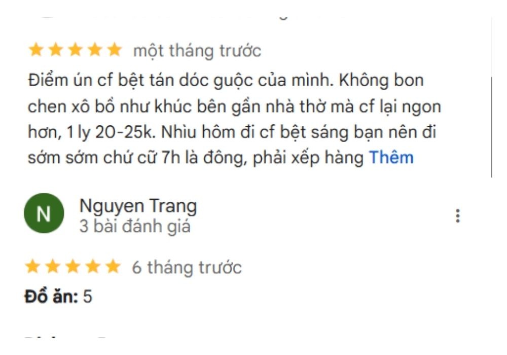 Khám Phá Nét Độc Đáo Của Văn Hóa Cà Phê Bệt Quận 1 Sài Gòn 31 Phản hồi và đánh giá tích cực của khách hàng về trải nghiệm tại cà phê bệt Nhà Thờ Đức Bà.
