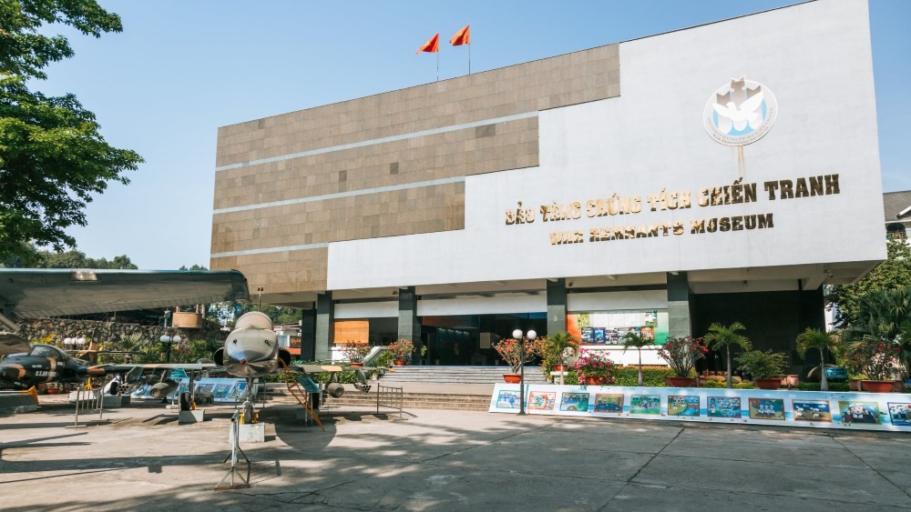 Toàn cảnh Bảo tàng Chứng tích Chiến tranh ở Quận 3, TP.HCM