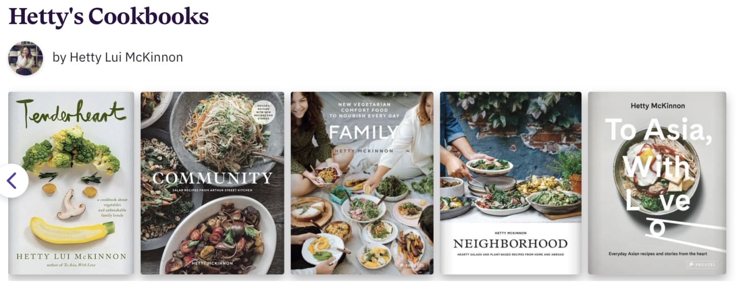 Sách nấu ăn Tenderheart và các tác phẩm khác của Hetty Lui McKinnon