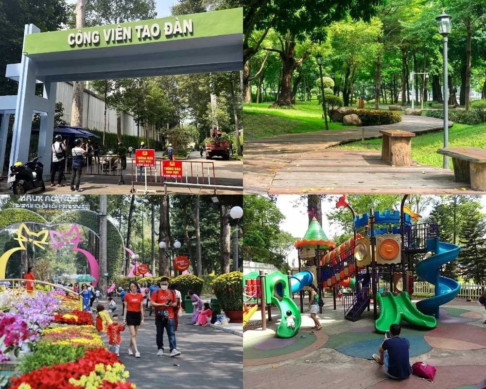 Khám Phá Các Công Viên Sài Gòn: Lá Phổi Xanh Giữa Lòng Thành Phố Năng Động 14 Công viên Sài Gòn Tao Đàn thu hút đông đảo du khách trong và ngoài nước