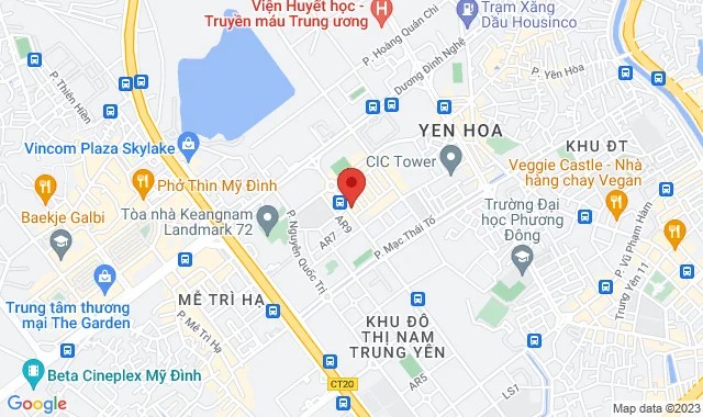 Tổng thể bản đồ nhà hàng Hai Lúa Sài Gòn tại địa chỉ A10-C18 Nguyễn Chánh