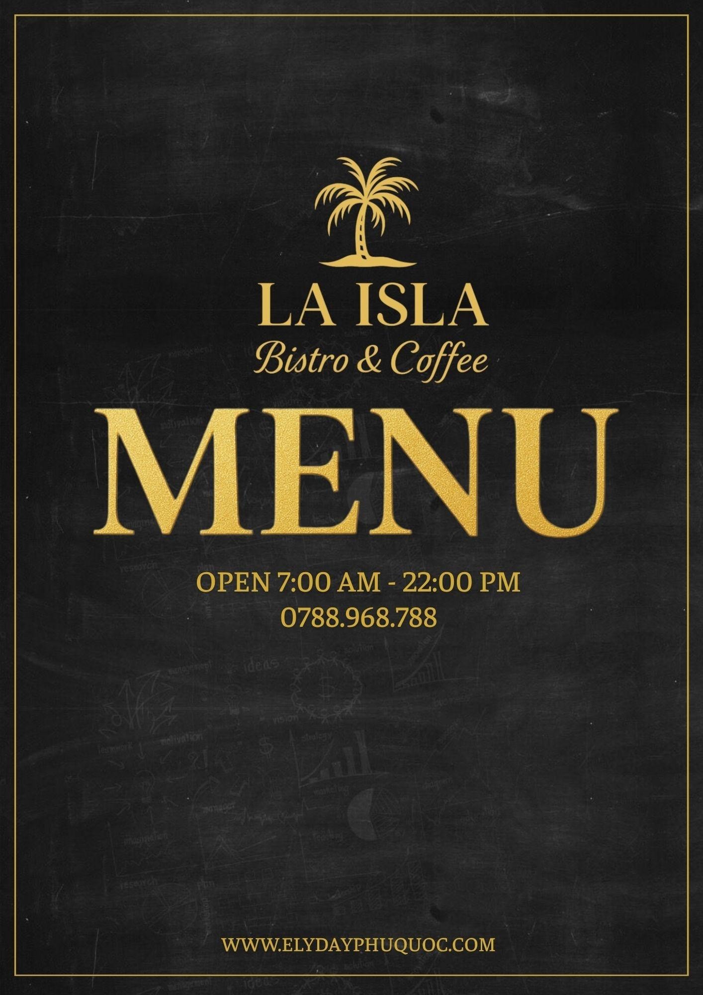 Một đĩa trứng Benedict và cà phê tại La Isla Bistro & Coffee, Elyday Phú Quốc