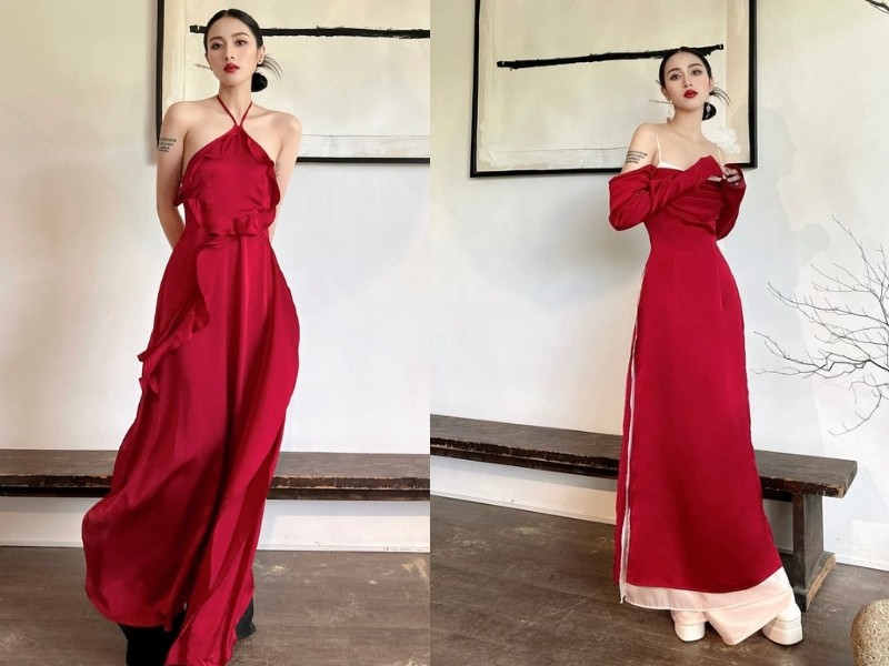 Top 10+ Shop Bán Áo Dài Đẹp Ở TPHCM: Từ Truyền Thống Đến Cách Tân Độc Đáo 13 Mẫu áo dài may sẵn của OnOn MADE với thiết kế tối giản, tông màu nhẹ nhàng