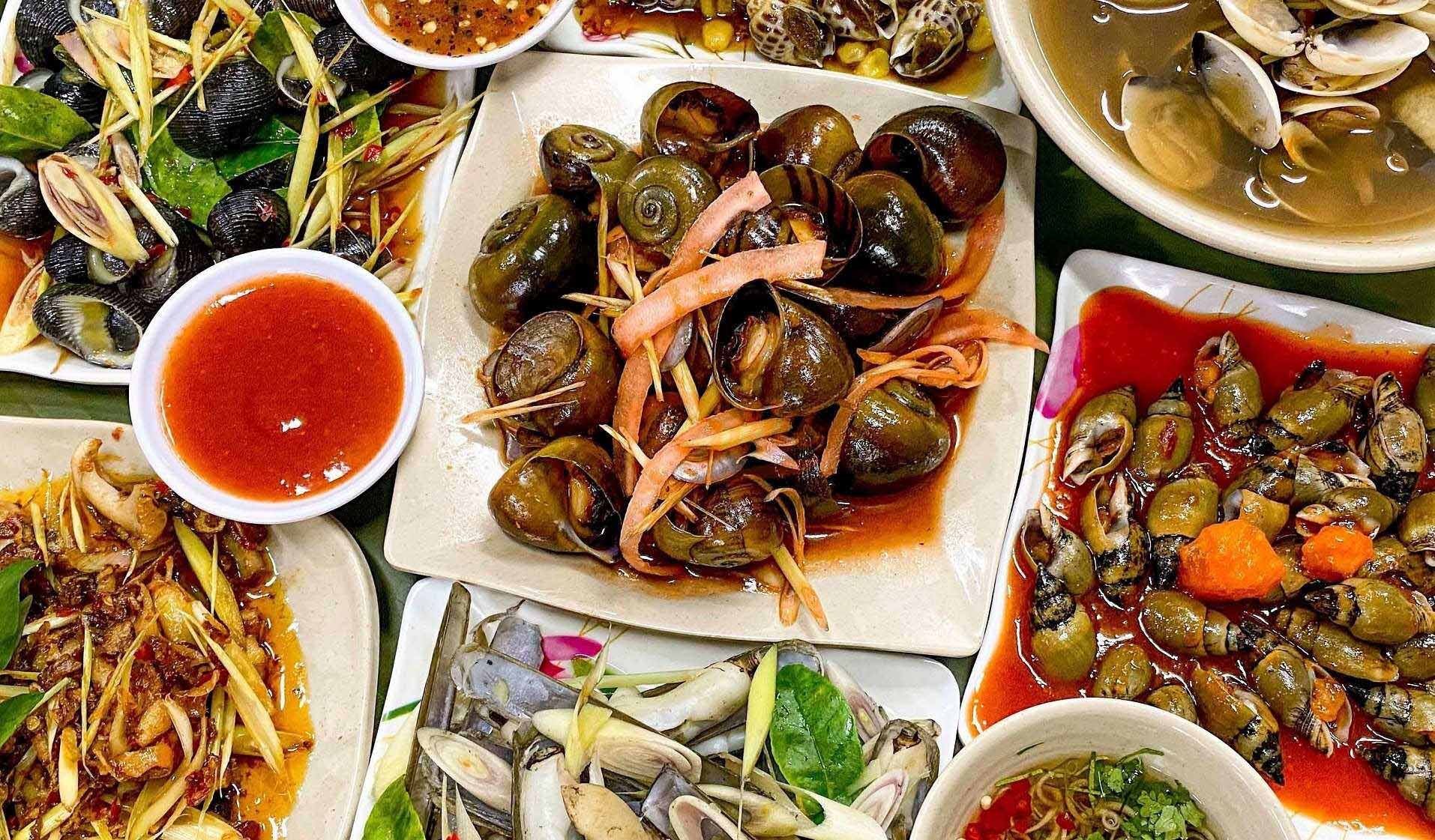 Các món ốc tươi ngon tại Sài Gòn