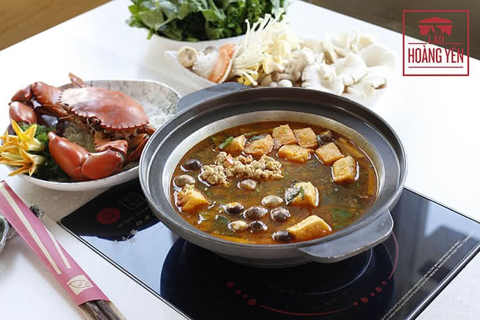 Nhiều hương vị lẩu ngon đều có mặt ở nhà hàng Hoàng Yến Hotpot