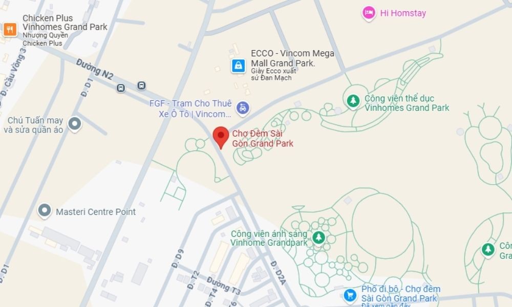 Khám Phá Chợ Đêm Sài Gòn Grand Park: Thiên Đường Ẩm Thực, Mua Sắm và Giải Trí Về Đêm 10 Bản đồ chỉ dẫn vị trí chính xác của Chợ Đêm Sài Gòn Grand Park